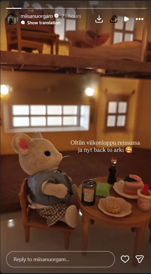 miisa nuorgam instagra story