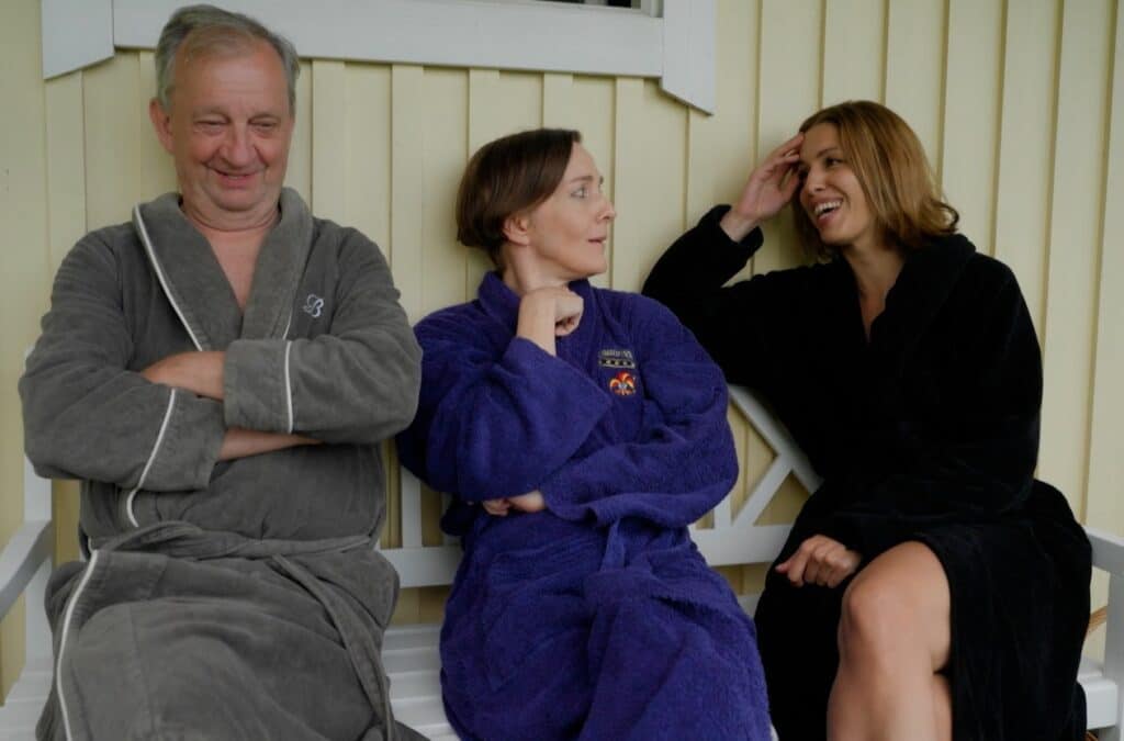 Hjallis Harkimo ja Jasmine Pajari Yökylässä Maria Veitola