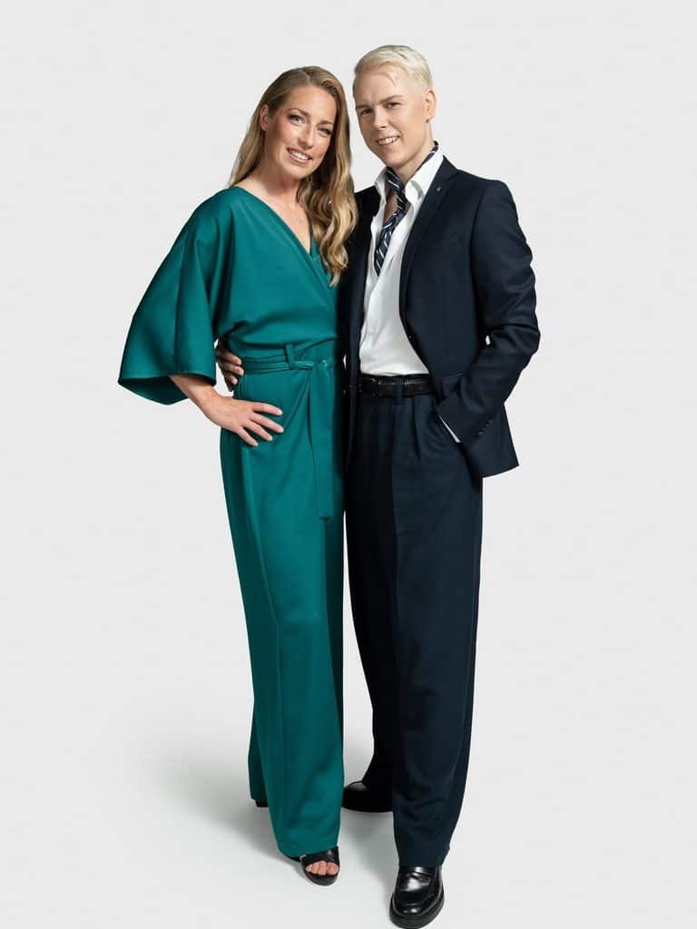 Linda Sällström ja Valtteri Palin.
